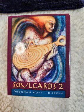 SoulCards 2 Oracle Deck Deborah Koff-Chapin 60 Cards Guidebook Velvet Pouch